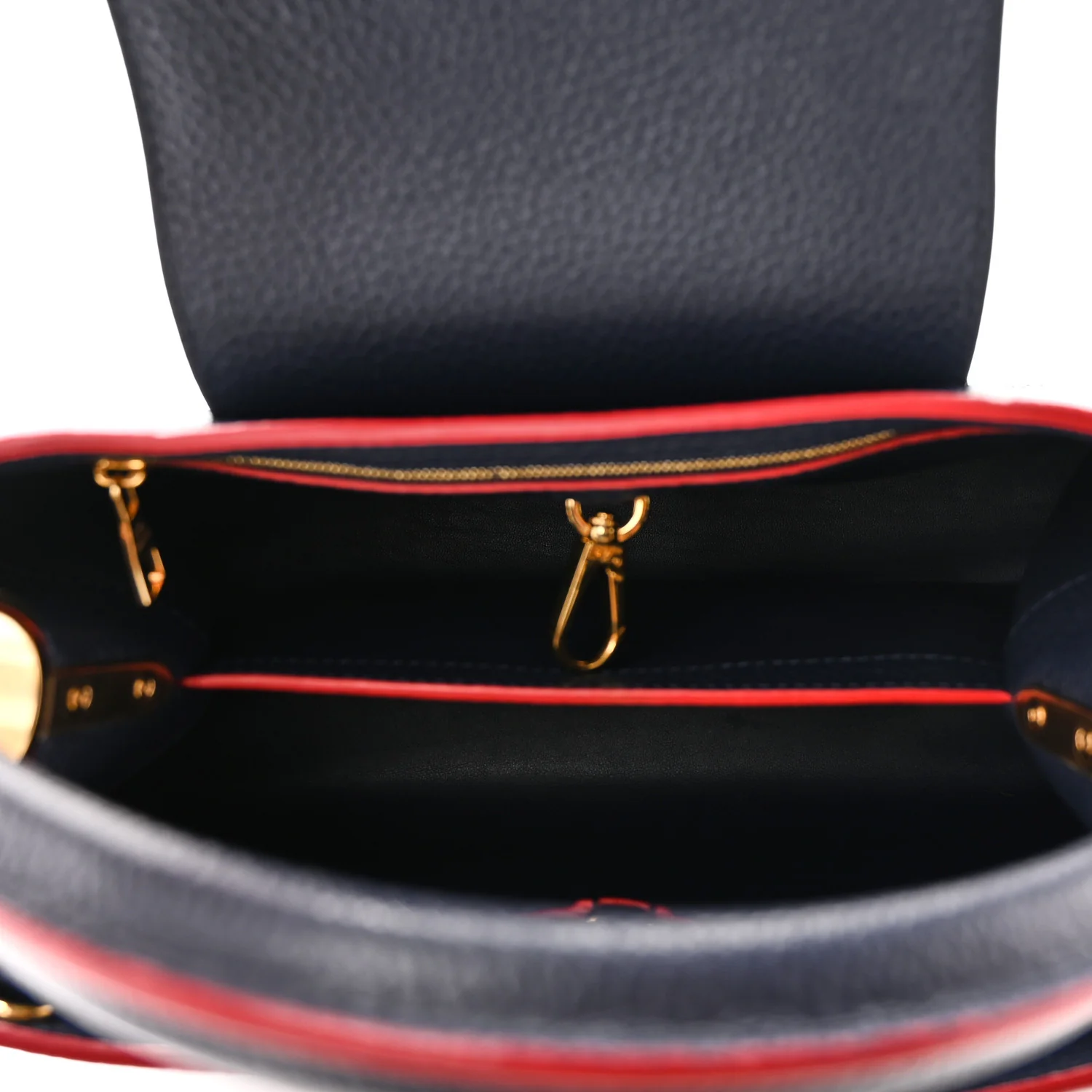 Louis Vuitton Taurillon Capucines PM Marine Rouge - Image 5