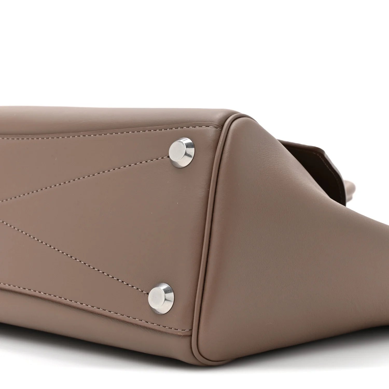 Balenciaga Smooth Calfskin Small Bel Air Carry All Bag Taupe - Image 9