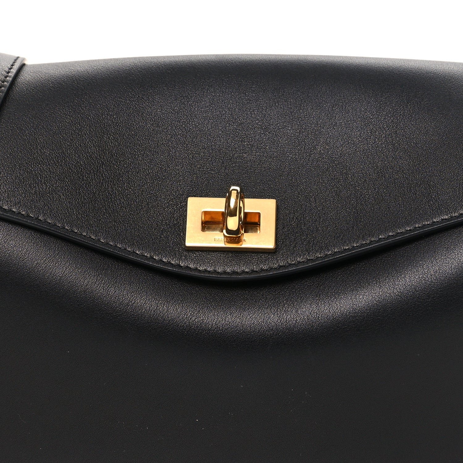 Balenciaga Smooth Calfskin Medium Le 7 Shoulder Bag Black - Image 7