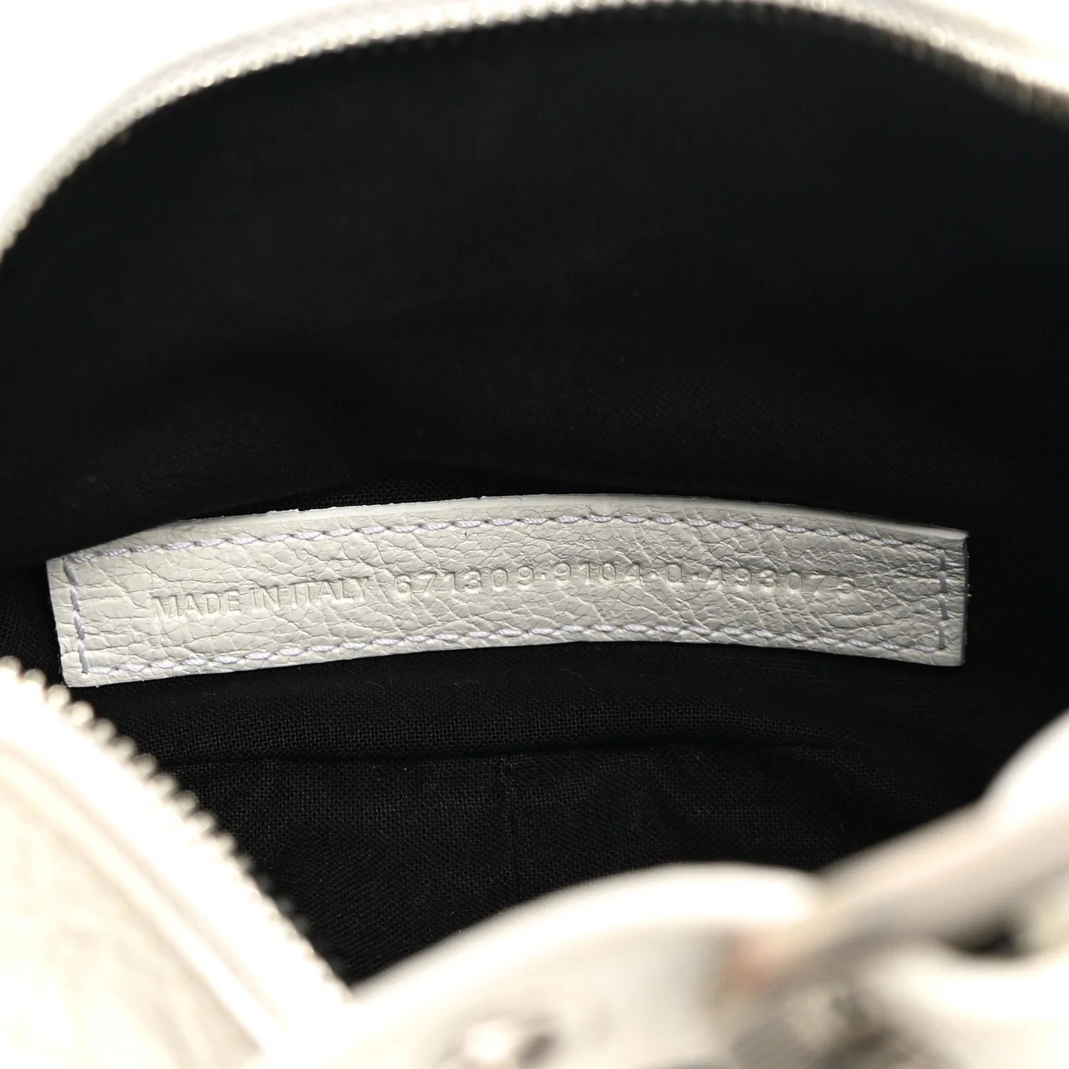 Balenciaga Agneau Arena Le Cagole Shoulder Bag XS Optic White - Image 7