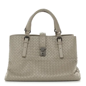 Bottega Veneta Nappa Intrecciato Large Roma Tote Fume