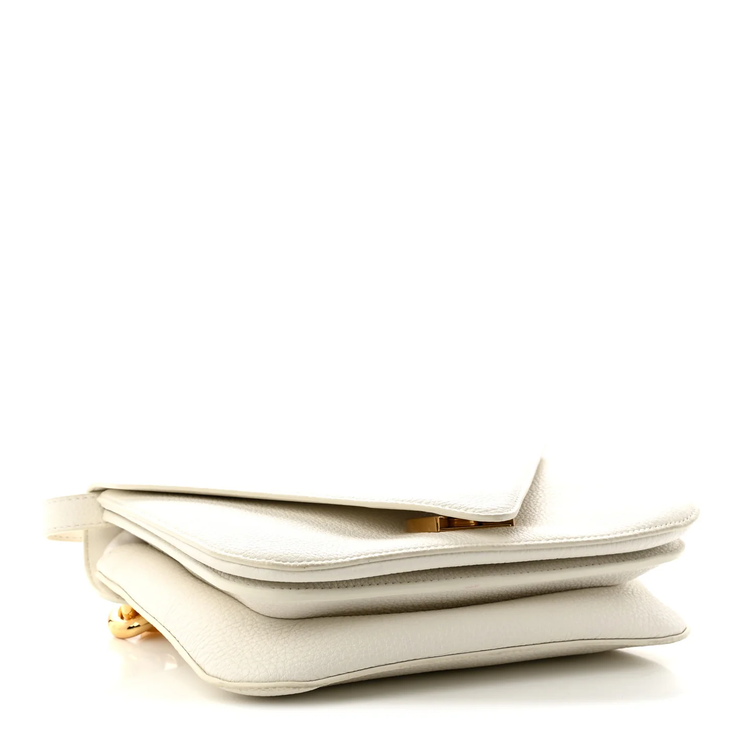 Bottega Veneta Calfskin Mount Envelope Bag White - Image 4