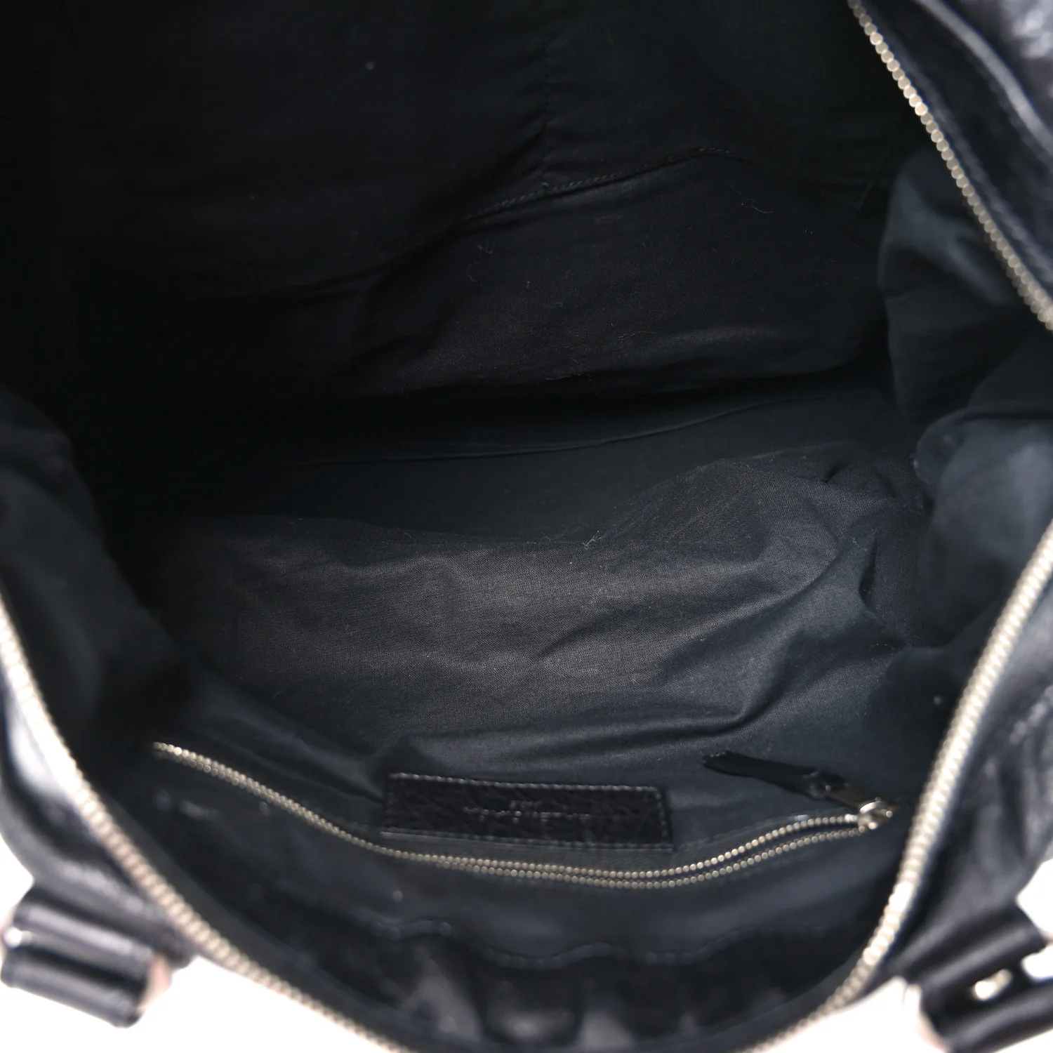 Balenciaga Agneau Classic Silver Hardware Weekender Black - Image 5