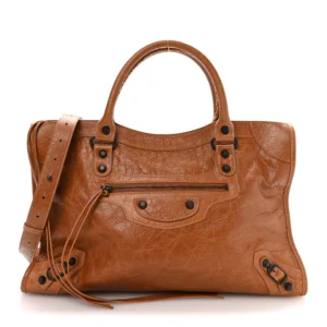 Balenciaga Agneau Arena Classic Hardware Medium Le City Camel