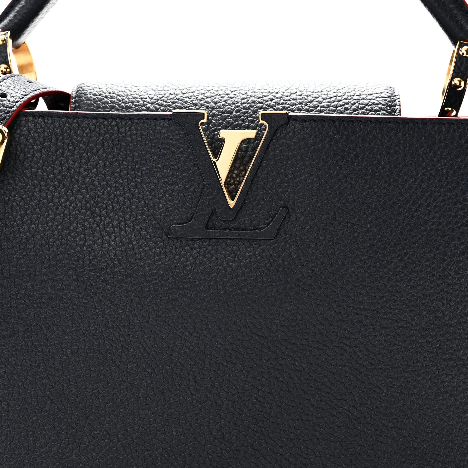 Louis Vuitton Taurillon Capucines PM Marine Rouge - Image 7