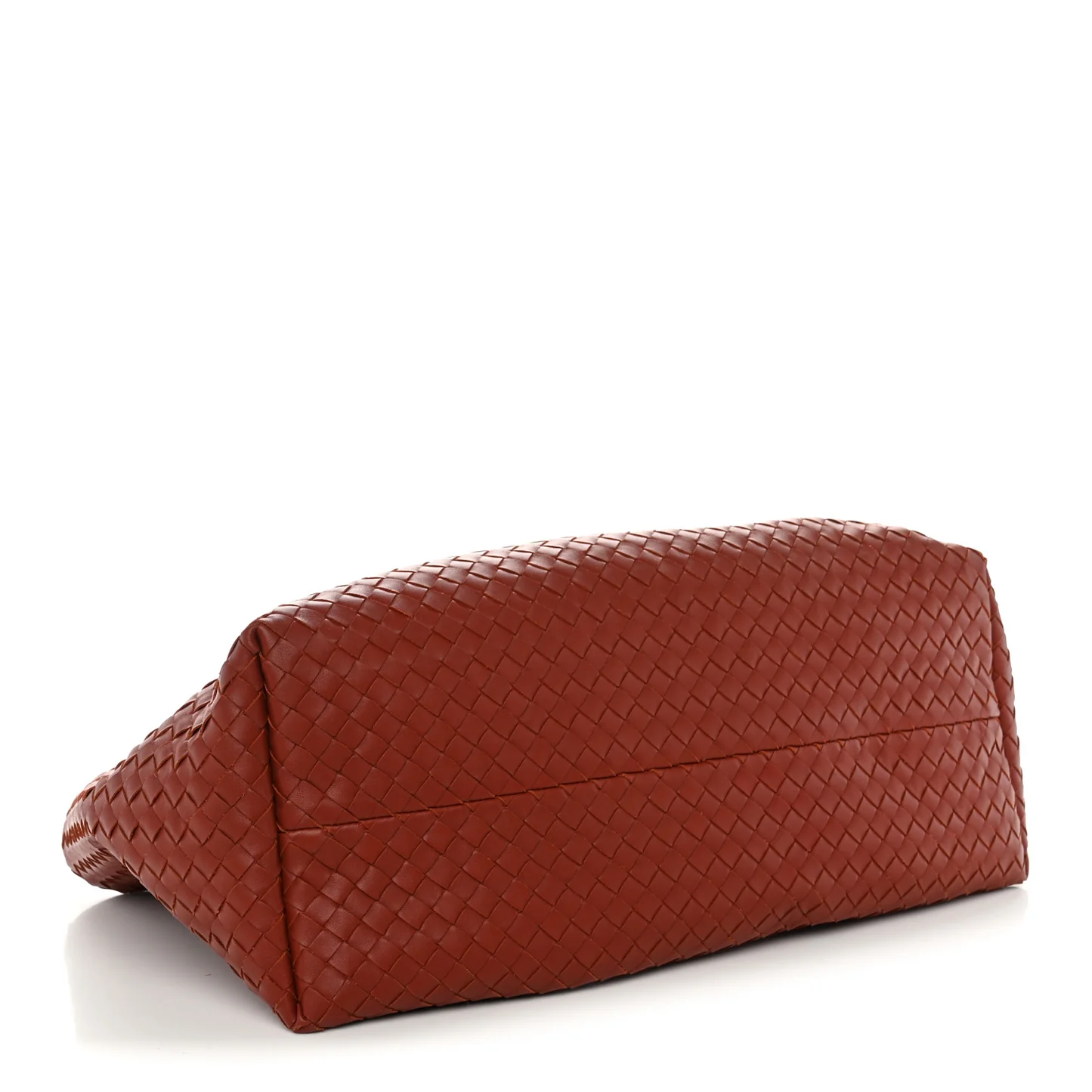 Bottega Veneta Calfskin Intrecciato Large Pinacoteca Reversible Tote Rust Deep Mahogany - Image 5