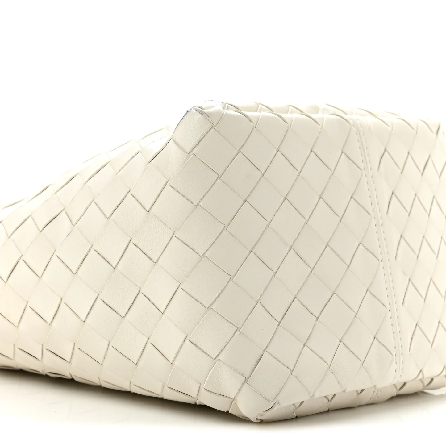 Bottega Veneta Nappa Intrecciato Small Flip Flap Tote Chalk - Image 9