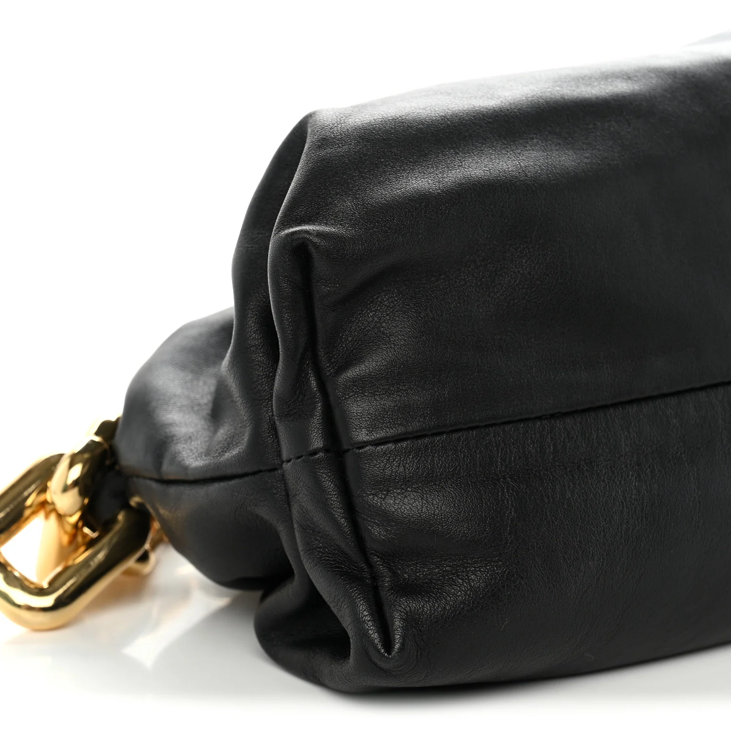Bottega Veneta Calfskin The Pouch Chain Black - Image 9