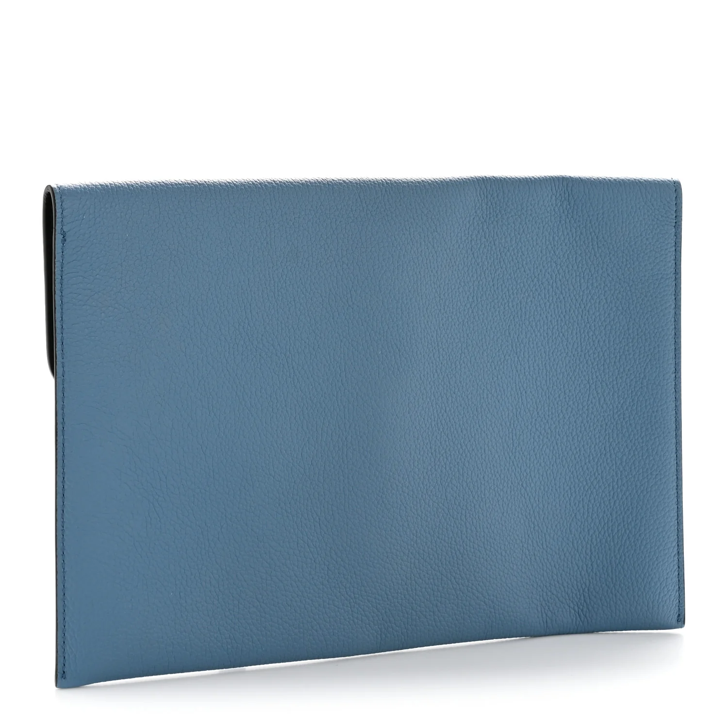 Alexander McQueen Calfskin Skull Envelope Clutch Blue - Image 3
