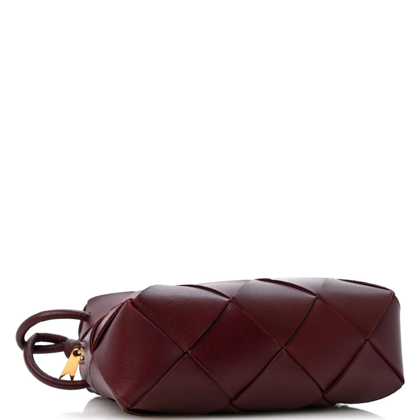 Bottega Veneta Lambskin Maxi Intrecciato Small Cassette Camera Bag Barolo - Image 4