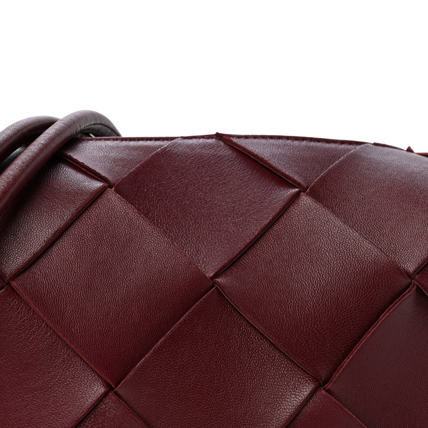 Bottega Veneta Lambskin Maxi Intrecciato Small Cassette Camera Bag Barolo - Image 7
