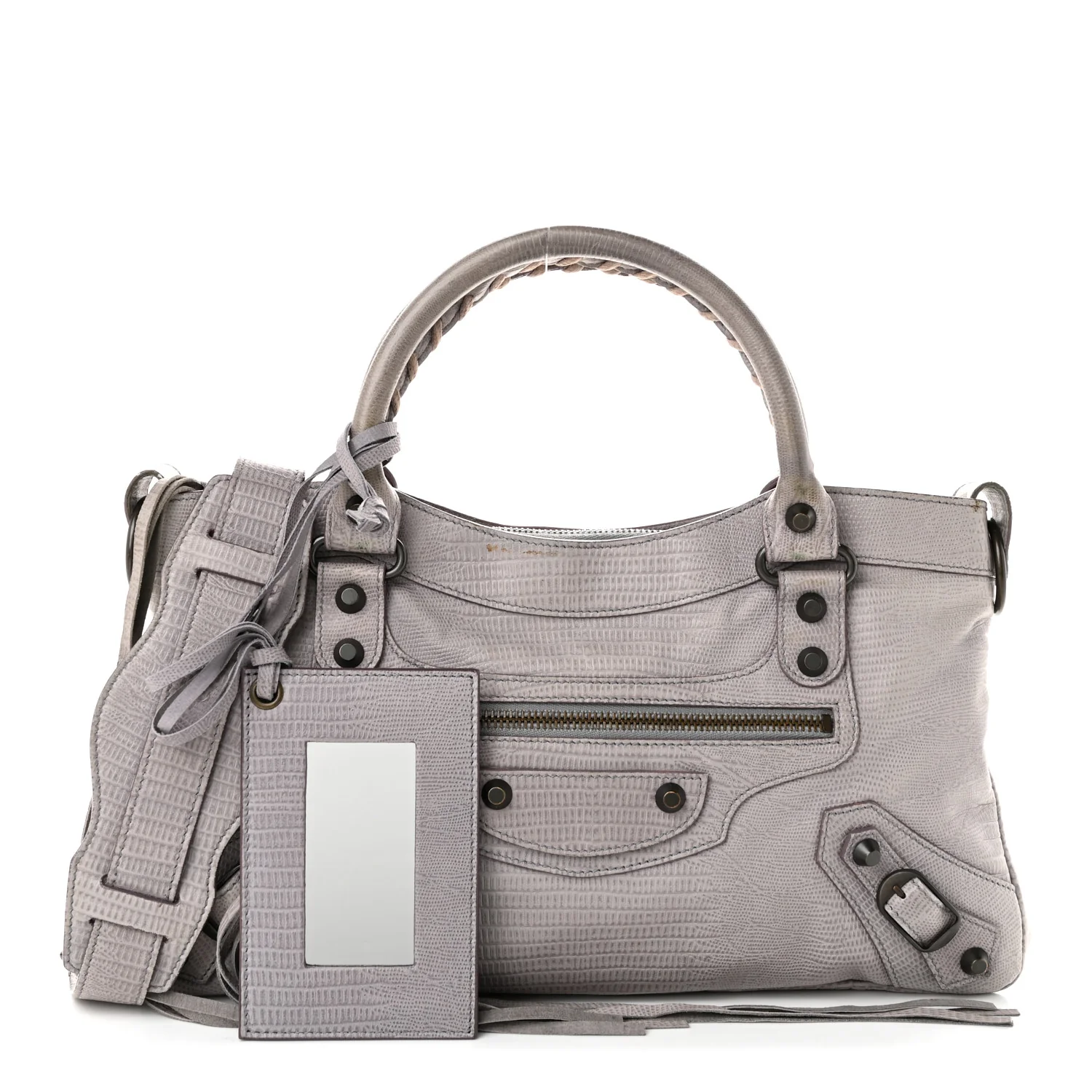 Balenciaga Agneau Lizard Embossed Classic Hardware First Fer - Image 3