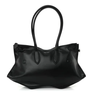 Alexander McQueen Calfskin The Manta Bag Black Black