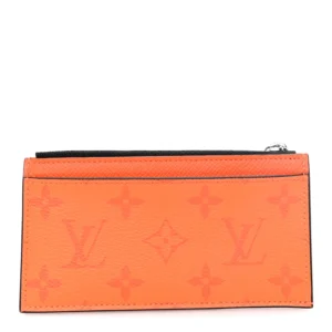 Louis Vuitton Taigarama Coin Card Holder Orange