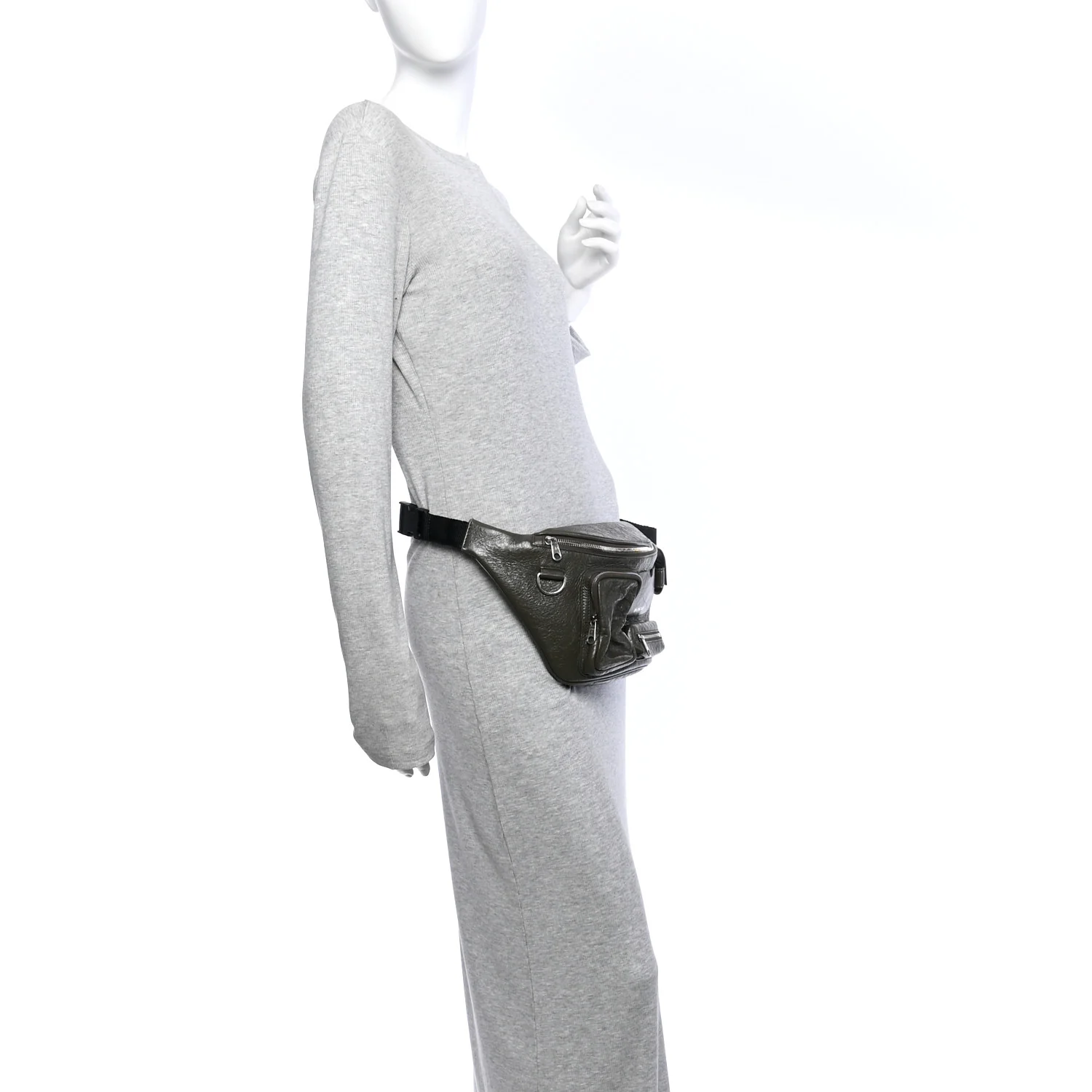 Balenciaga Agneau Arena Superbusy Belt Bag Khaki - Image 2