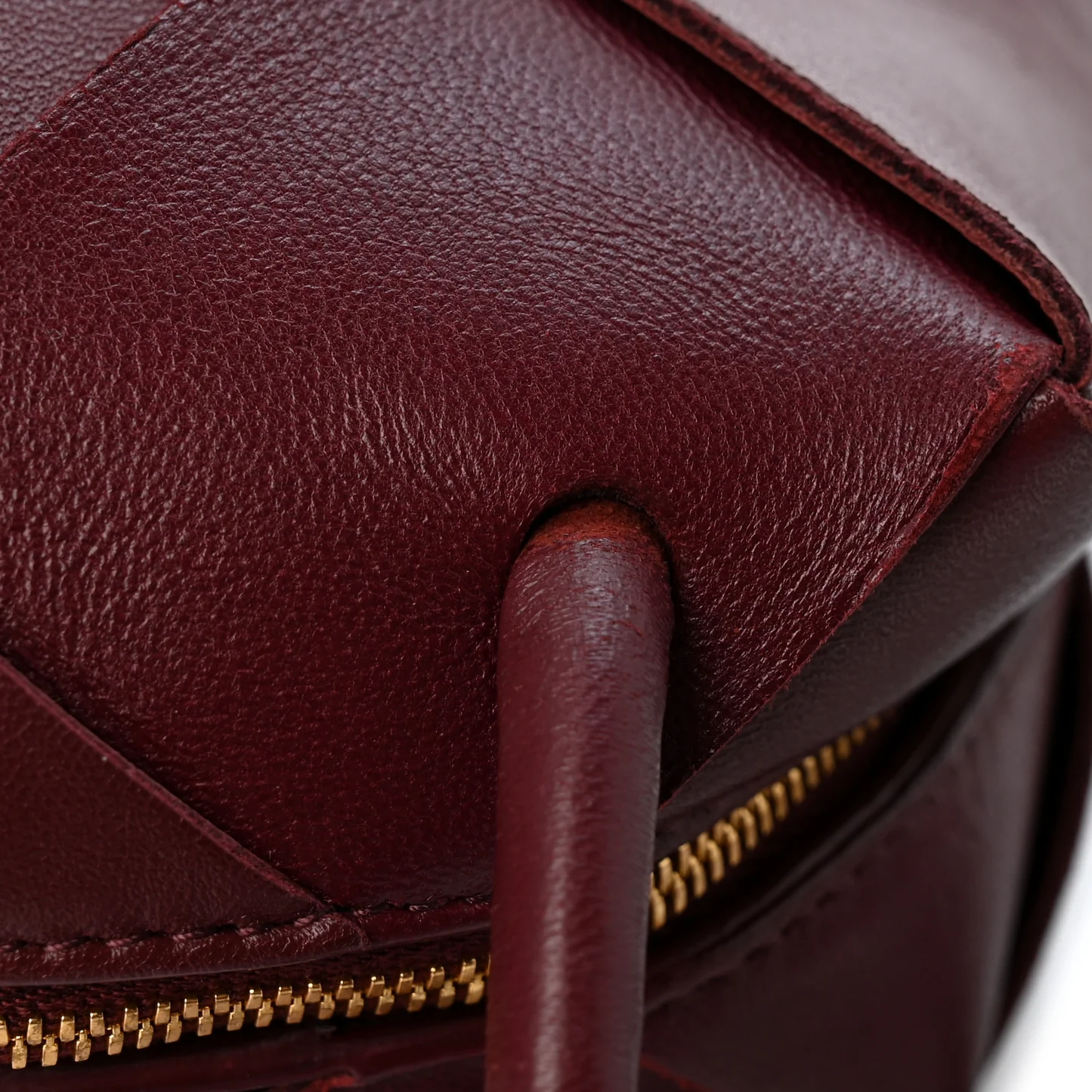 Bottega Veneta Lambskin Maxi Intrecciato Small Cassette Camera Bag Barolo - Image 12