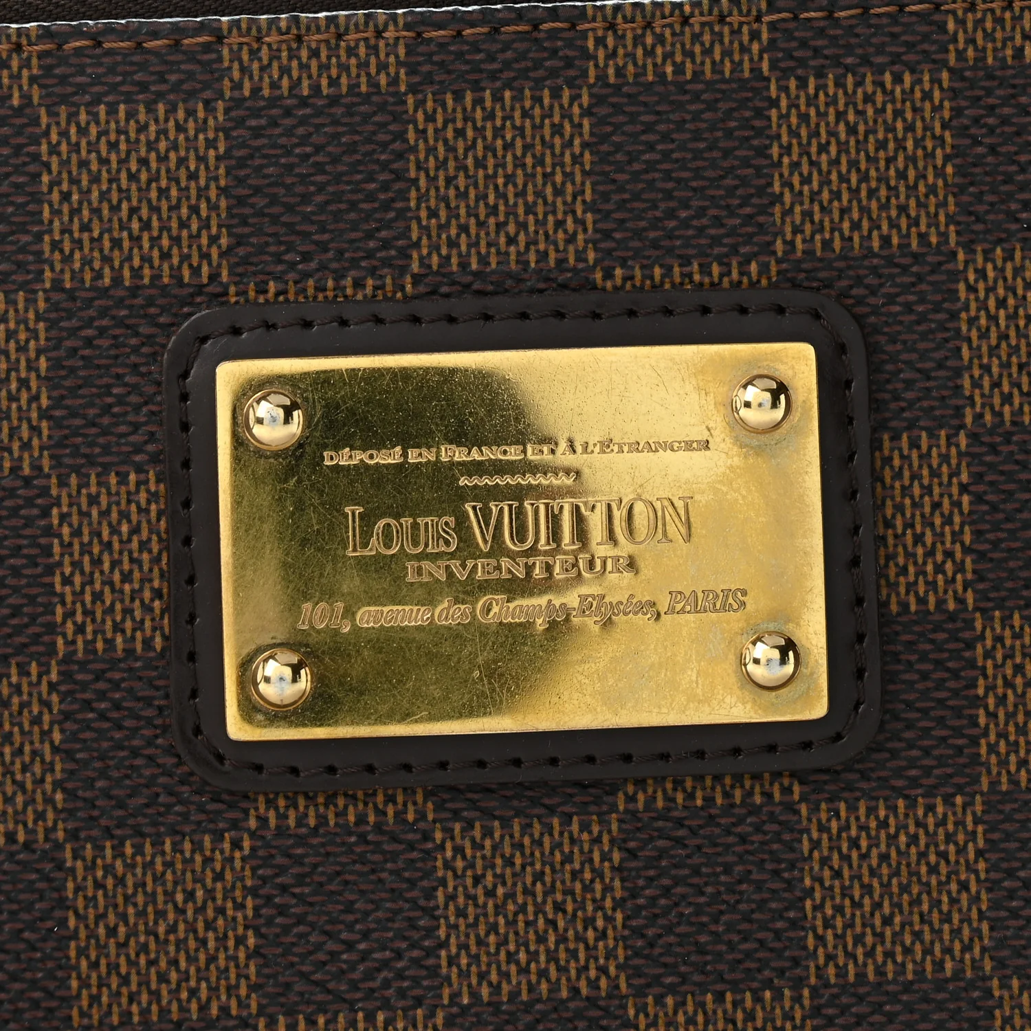 Louis Vuitton Damier Ebene Eva Clutch - Image 10