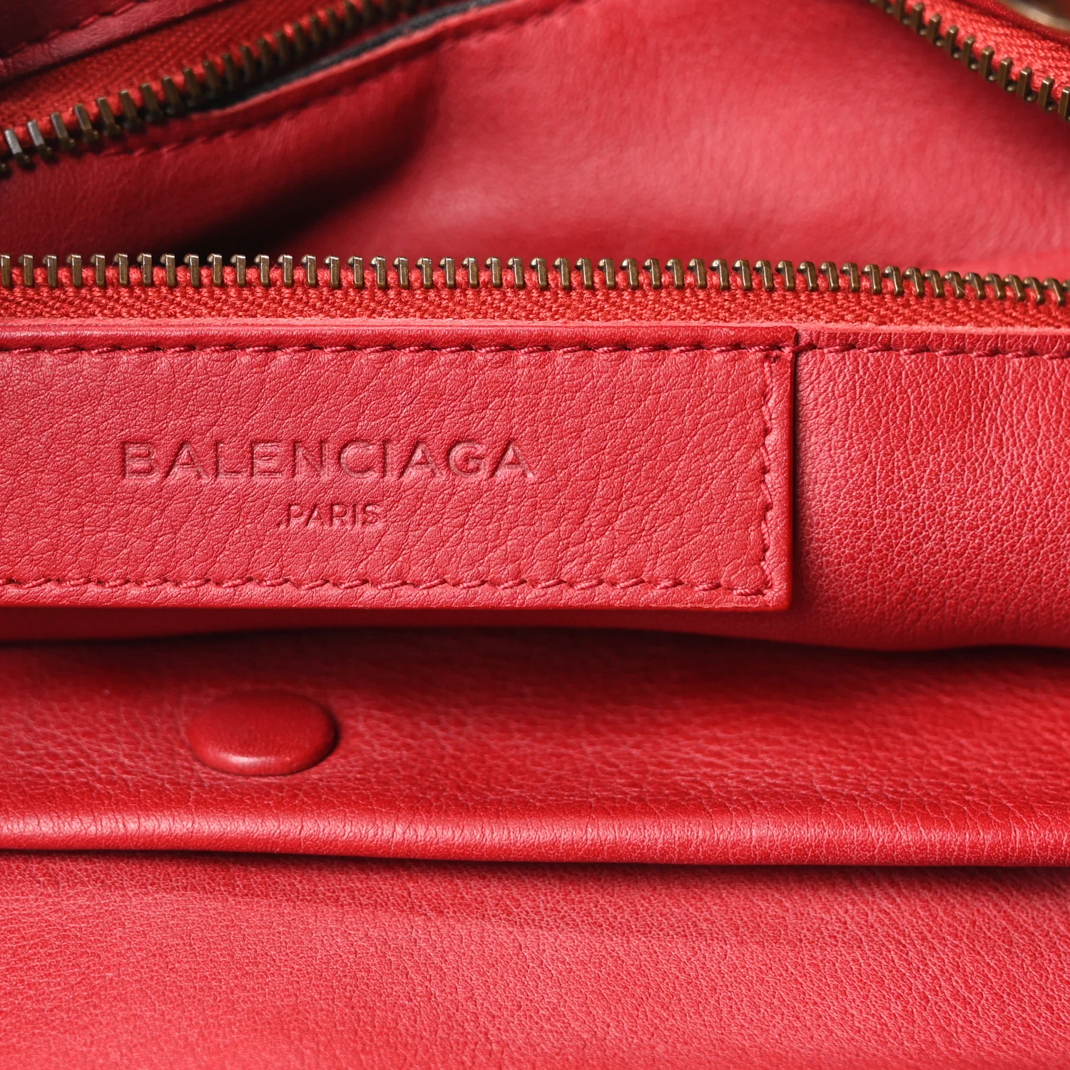 Balenciaga Veau Soyeux Perforated Blackout City Rouge Groseille - Image 6