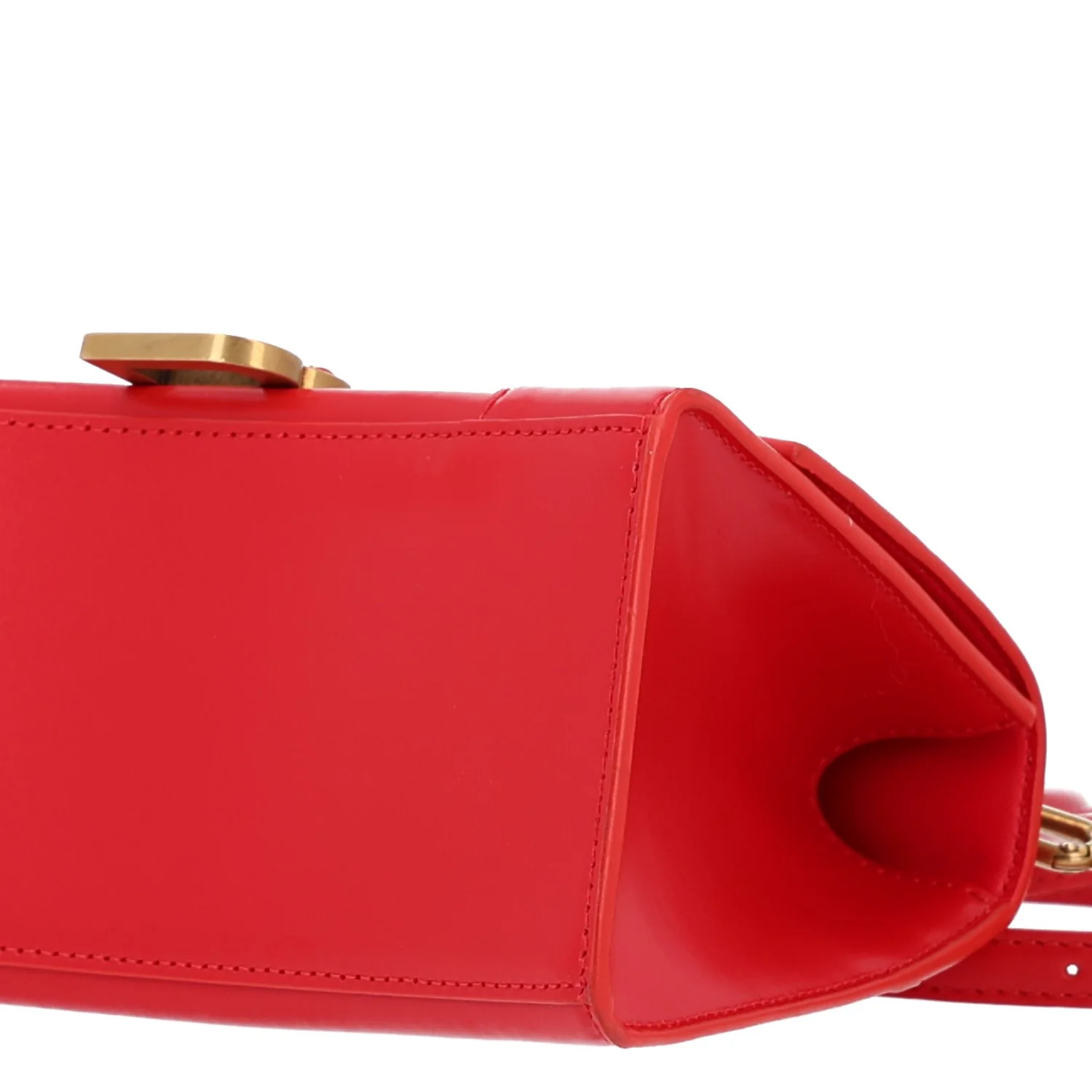 Balenciaga Shiny Box Calfskin Small Hourglass Top Handle Bag Bright Red - Image 10