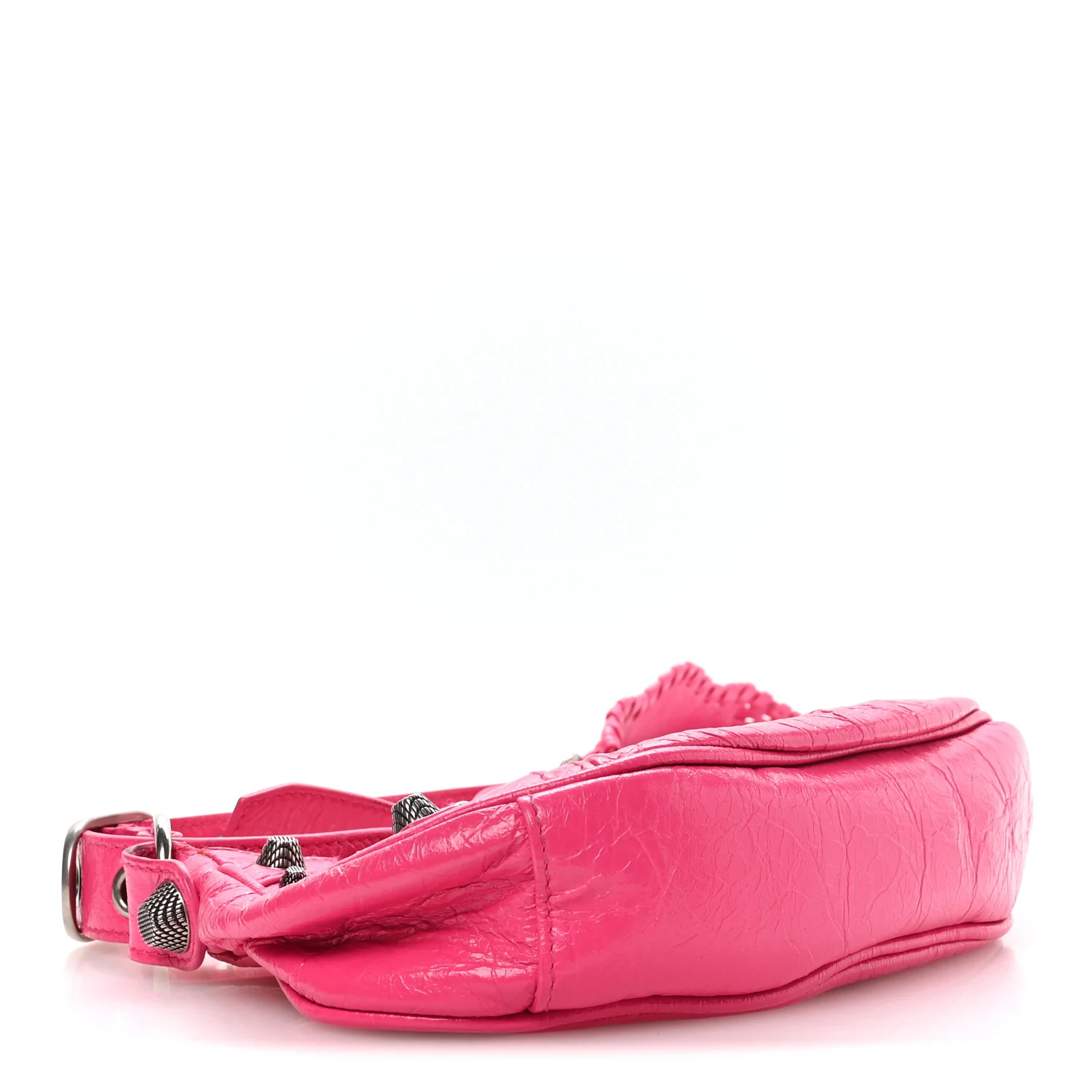 Balenciaga Agneau Arena Le Cagole Shoulder Bag XS Hot Pink - Image 5