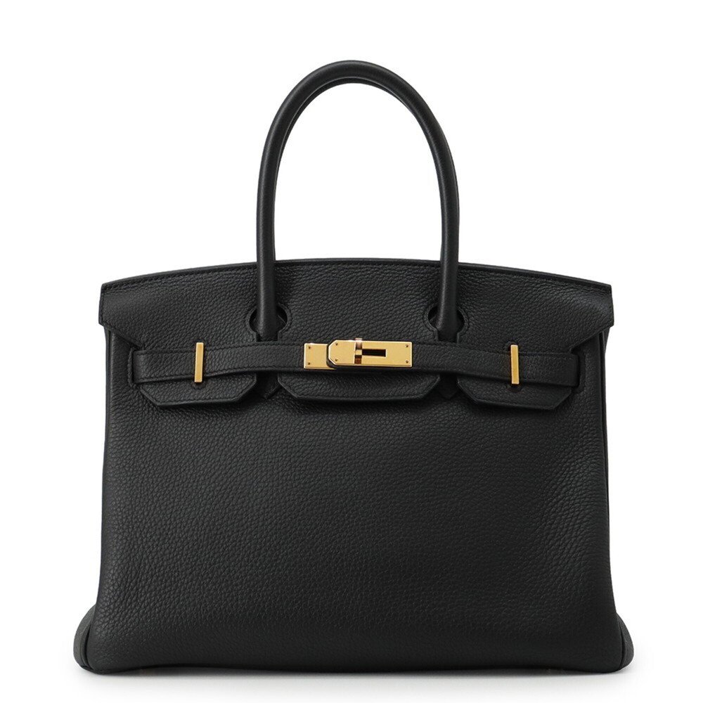 Hermes Birkin 30 Black Pink Togo C Stamp HERMES Handbag Women's