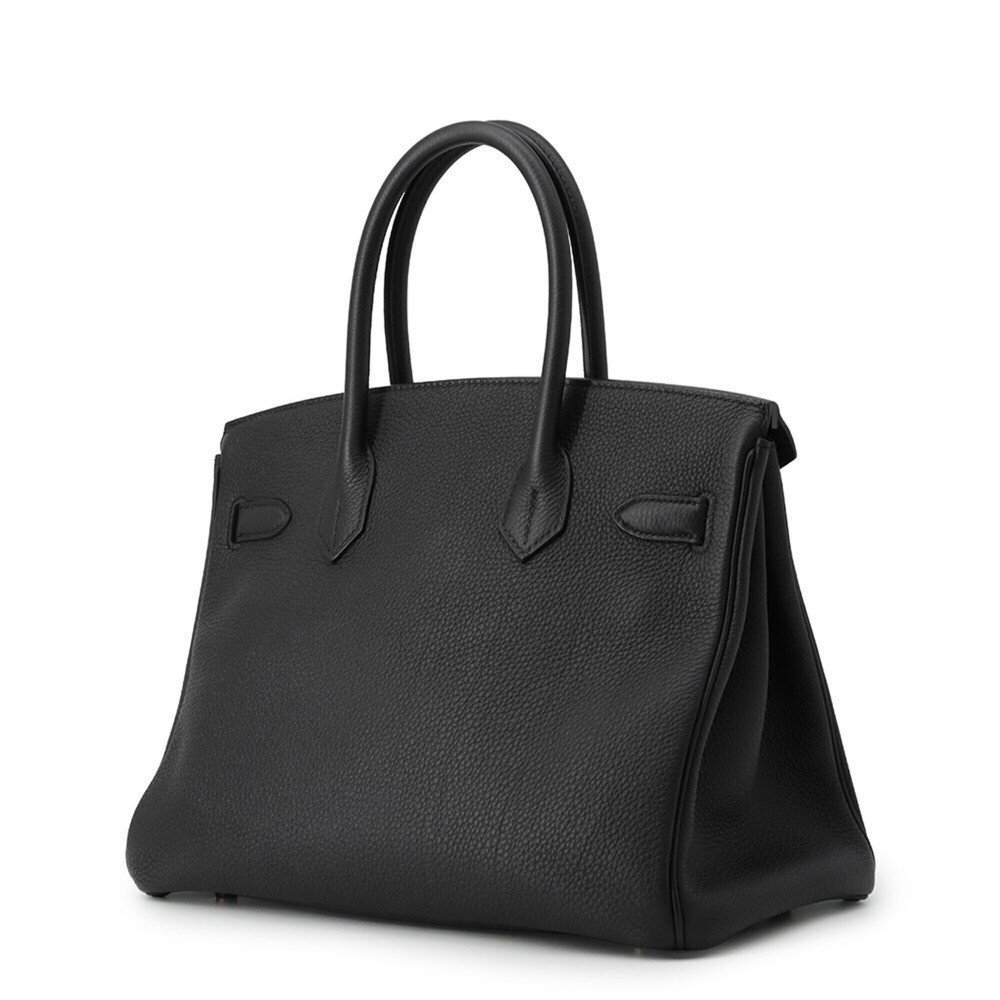 Hermes Birkin 30 Black Pink Togo C Stamp HERMES Handbag Women's - Image 2