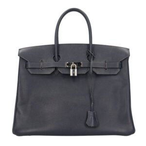 Hermes Birkin 35 Handbag, Veau Epsom Leather, Navy, Women's HERMES