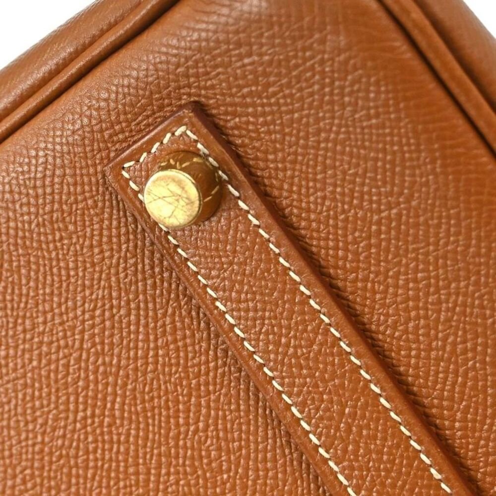 Hermes Birkin Gold Courchevel With Gold Hardware Gold Leather Handbag - Image 7
