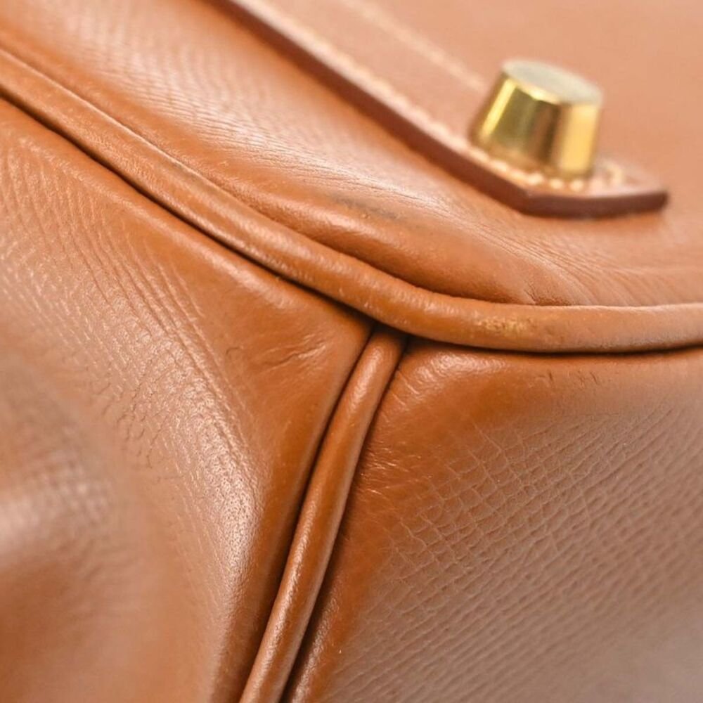Hermes Birkin Gold Courchevel With Gold Hardware Gold Leather Handbag - Image 6