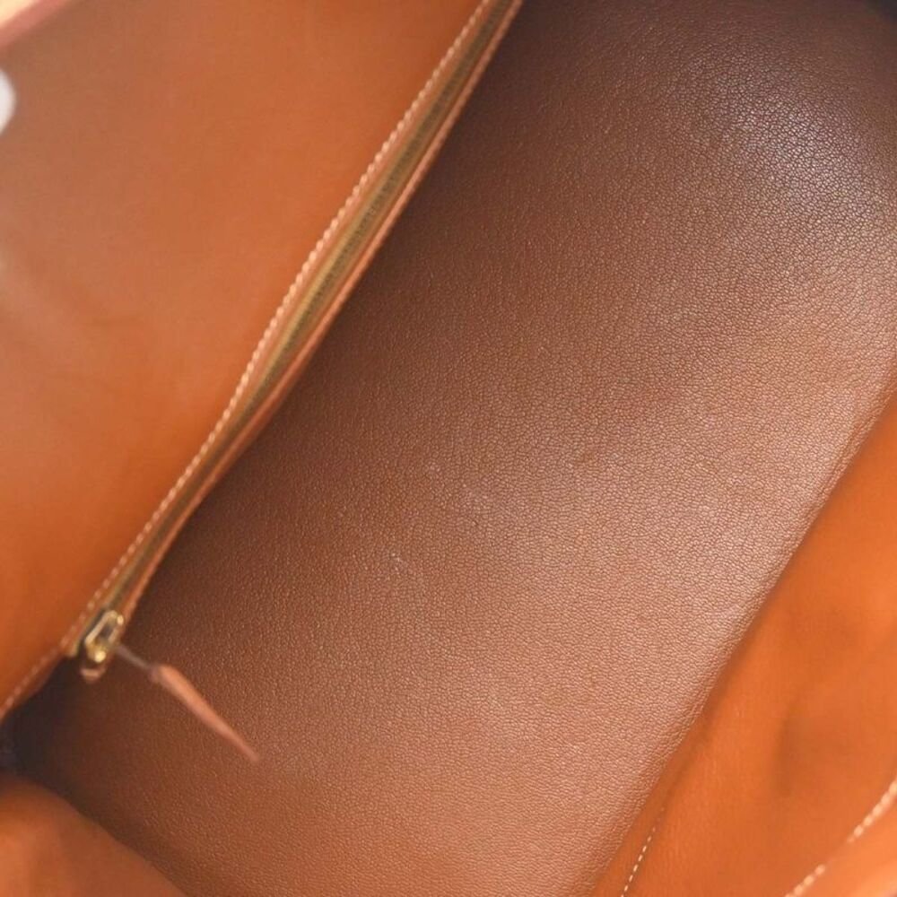 Hermes Birkin Gold Courchevel With Gold Hardware Gold Leather Handbag - Image 3