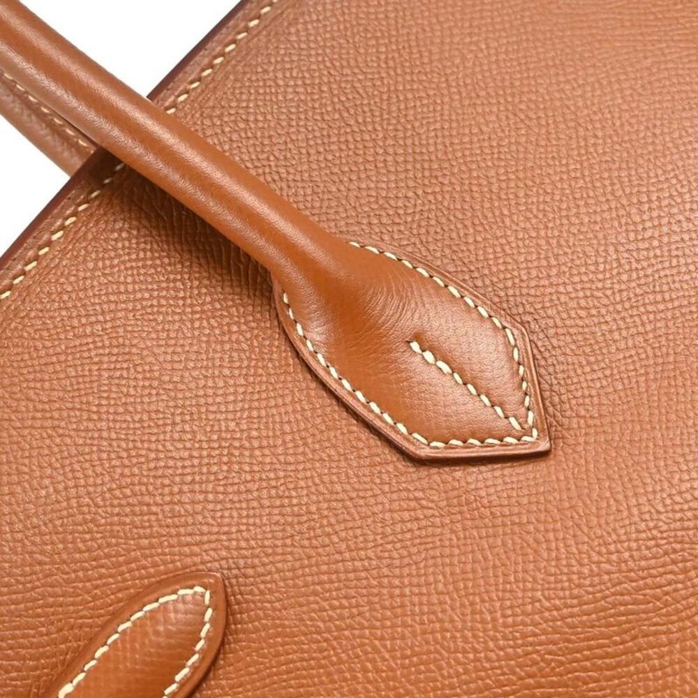Hermes Birkin Gold Courchevel With Gold Hardware Gold Leather Handbag - Image 10