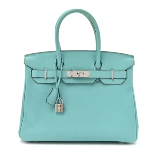 Hermes Togo Birkin 30 Bleu Atoll
