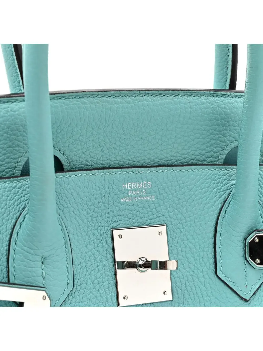 Hermes Togo Birkin 30 Bleu Atoll - Image 6
